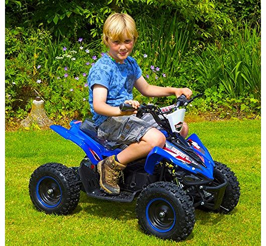 Extreme Warrior ATV 800W Kids Electric Battery Quad Bike Ride On (Blue)