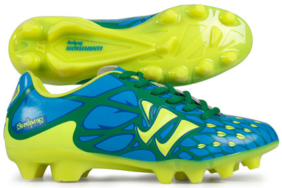 Warrior Skreamer II Charge Kids FG Football Boots Blue