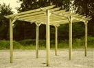 Warwick Pergola: 15 ft x 12ft - Light Green