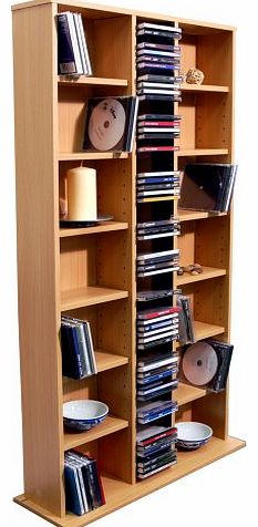 WATSONS ST LAURENCE - CD DVD Blu-ray Media Storage Shelves - Beech