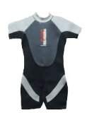 NALU 40` Adult Shortie Wetsuit Grey