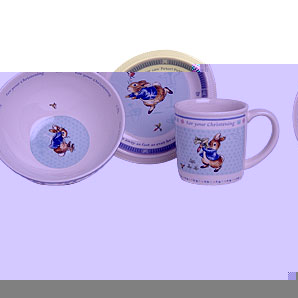 Wedgwood Peter Rabbit Christening Set, 3 Piece