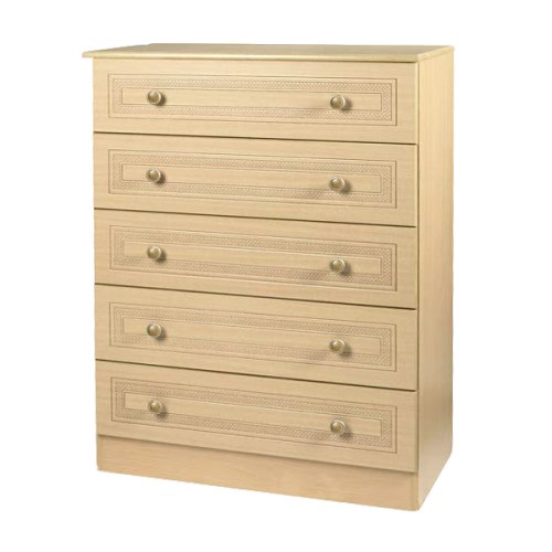 Eske 5 Drawer Chest in Light Oak