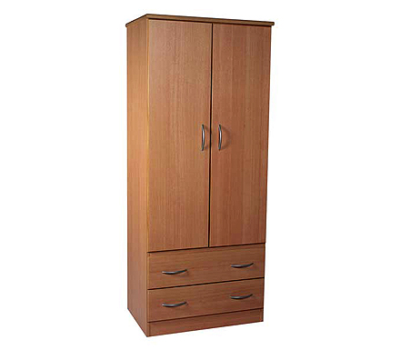 Stratford 2 Door 2 Drawer Wardrobe in Beech