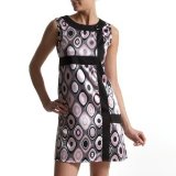 Redoute creation straight sleeveless dress gry/pnk prnt 008