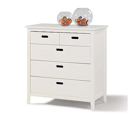 Cello White 3 + 2 Drawer Chest