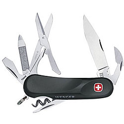 EVO 14 SOFT TOUCH BLACK SWISS ARMY KNIFE