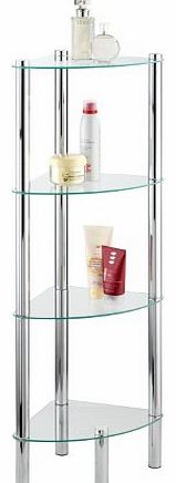 Exclusive Household and Bath Corner Shelf, Model Yago, 4 Tier