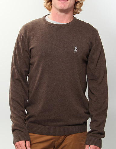 Anwar Jumper - Dark Brown Melange