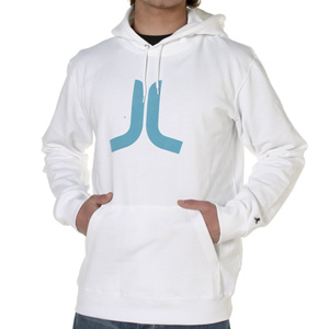 Icon Flock Hoody - White