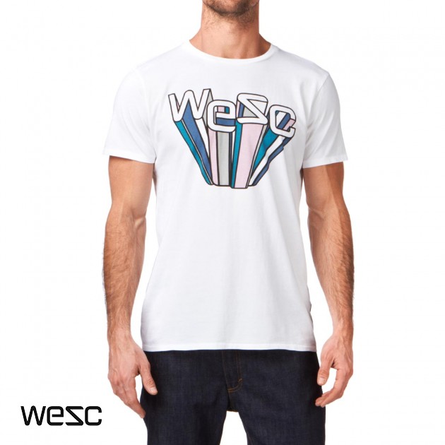 Mens Wesc Crazy Shade T-Shirt - White