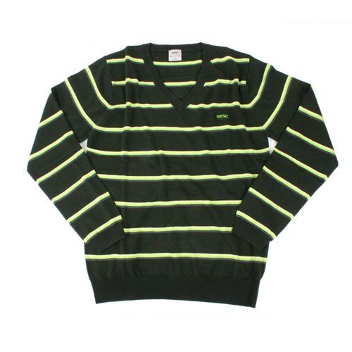 Mens WESC Oskar V-neck Knit 188 Sesame