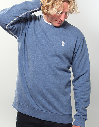 Sylvester Crew neck sweatshirt - Indigo