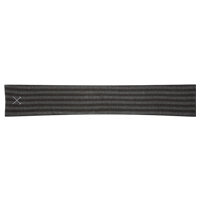 Ham United Stripe Scarf - Grey/Black.