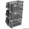 Silver 3-Tier Stacking Basket 18cm