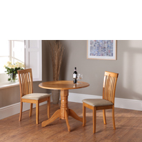 Wilkinson Furniture Beacon Drop Leaf Dining Set in Honey