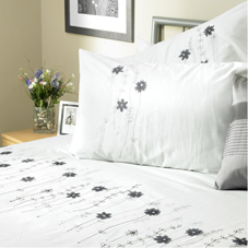 Flavia Duvet Set Silver Double