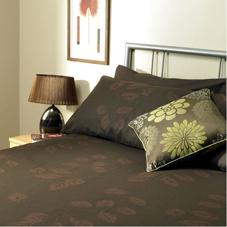 Leaf Duvet Set Chocolate Kingsize