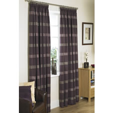 Wilkinson Plus Longton Curtains Lined Aubergine 46inx72in