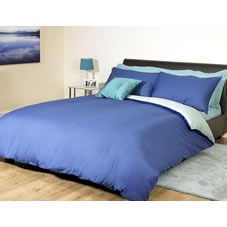 Sleep Duvet Set Reversible Blue/Aqua Double