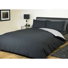 Sleep Duvet Set Reversible Grey/Black Double