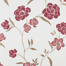 Superior Quality Wallpaper Carisma Red Motif