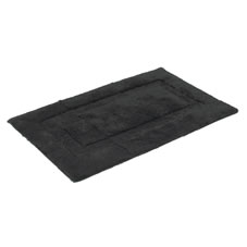 Wilko Bathmat Combed Cotton Black