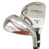 Wilson Deep Red Power Weight Irons (2 Graphite Hybrids/7 Steel Irons, 5-SW) - Gents Right Hand - Regular