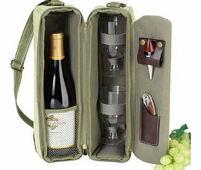 Bottle Cooler Bag with Glasses 3858