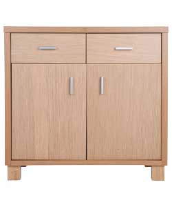 Winslow Oak Real Wood Veneer 2 Door Sideboard