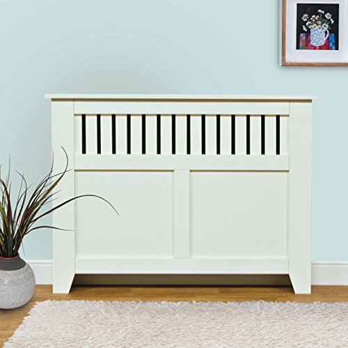 Vermont Medium Modern White Radiator Cover Cabinet (White)