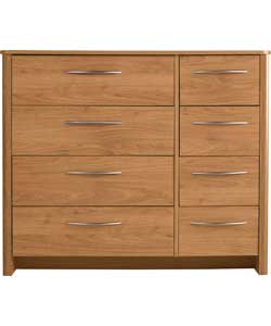 4 + 4 Drawer Chest - Oak Effect