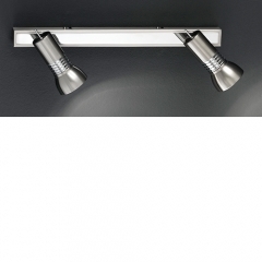 Belize Nickel-Matt And Chrome Ceiling Light