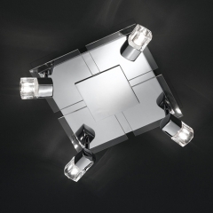 Bissau Square 4 Spot Ceiling Light