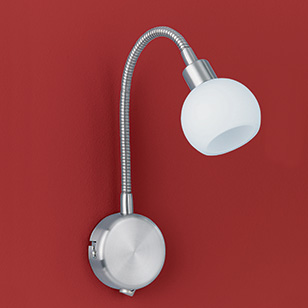 Daisy Modern Wall Light With A Single Spotlight On A Flexible Arm