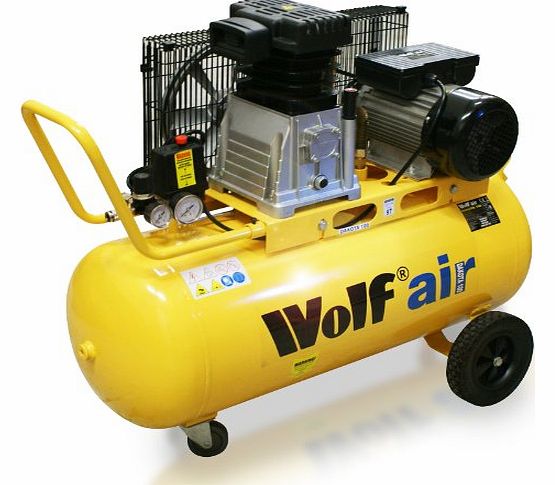 Dakota 90 Litre, 3HP, 14CFM, 240v, MWP 150psi, 10BAR Twin Cylinder Pump Belt Driven Air Compressor