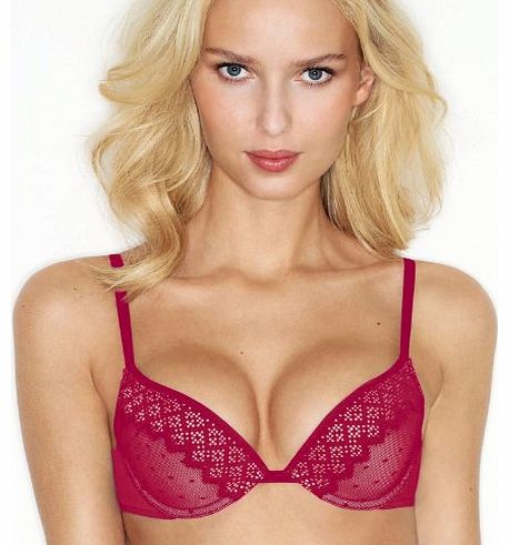 Full Effect Lace Gel Pixel Bra W002S Persian Red 38C