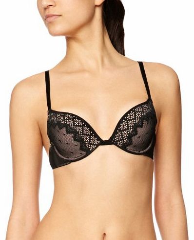 Gel Pixel Push-Up Womens Bra Black 38C