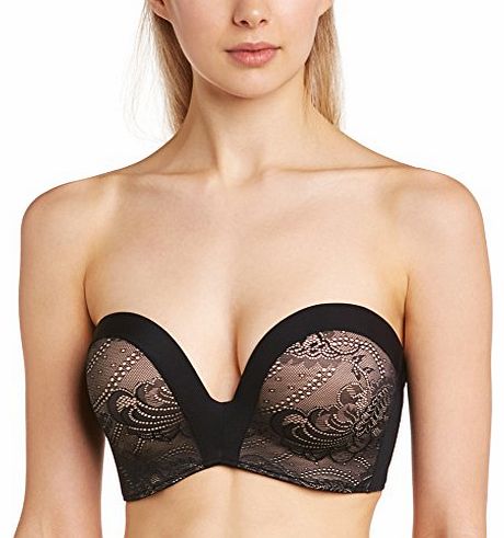 Ultimate Strapless Lace Bra Strapless Womens Bra Black/skin 34F