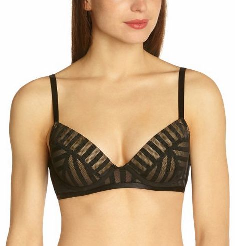 Womens WONDERBRA GLAM Push Up Bra, Black, 34A