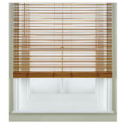 Venetian Blind, 25mm Slats, Oak Effect 180cm