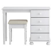 Dressing Table & Stool Set, White