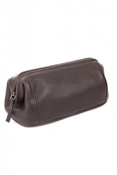 Leather Washbag from Woodland