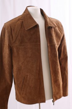 Suede Harrington Bomber Jacket