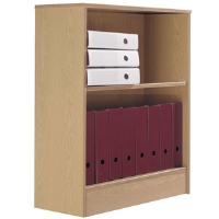 WoodStock Leabank Impact 18mm Desk High Bookcase 1800 high 1 shelf