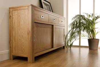 World Furniture Octavia Sliding 2 Door 3 Drawer Sideboard in