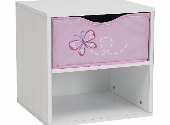 GIRLS GENERIC BUTTERFLY DREAMS BEDSIDE TABLE KIDS CHILDREN BEDROOM FURNITURE