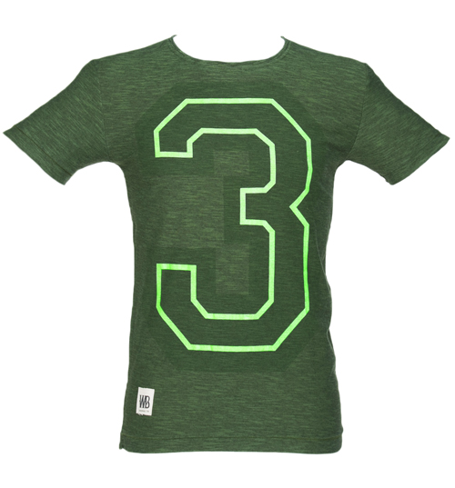 Mens Green Marl 3 Mick Jagger T-Shirt from