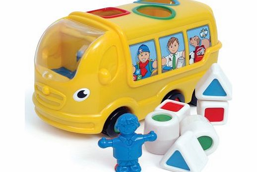 Wow - Sidney School Bus Friction Powered Shape Sorter Bus