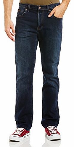 Mens Arizona Stretch Straight Jeans, Blue/Black, W34/L32